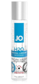 Возбуждающий лубрикант на водной основе JO Personal Lubricant H2O Warming - 30 мл. фото в интим магазине Love Boat