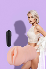 Телесный мастурбатор-вагина Tracey Vibrating Vagina Stroker