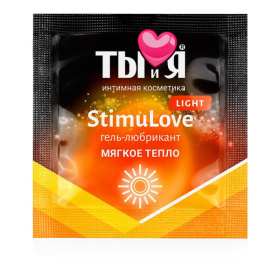 Разогревающий гель-лубрикант Stimulove Light в одноразовой упаковке - 4 гр. фото в интим магазине Love Boat