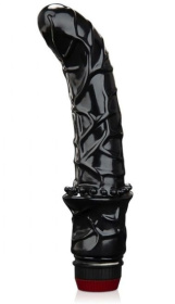 Черный вибромассажер простаты 6  Premium Prostate Massager фото в интим магазине Love Boat