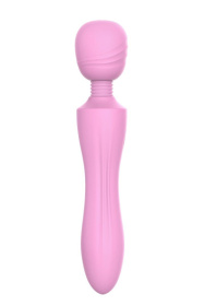 Розовый жезловый вибромассажер Pink Lady - 21,6 см.