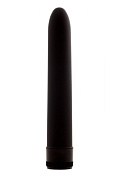 Черный классический вибратор - 17,5 см. фото в секс шопе Love Boat