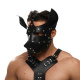 Черная кожаная маска «Собака»