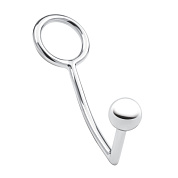 Кольцо на пенис с анальным стимулятором Stainless Steel Anal Hook   Cock Ring фото в интим магазине Love Boat
