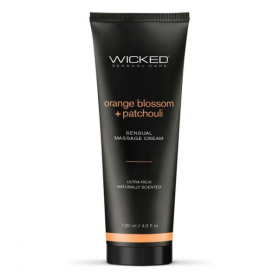 Массажный легкий крем WICKED Orange Blossom plus Patchouli - 120 мл. фото в интим магазине Love Boat