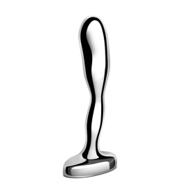 Стальной стимулятор простаты Stainless Steel Prostate Plug - 11,5 см. фото в интим магазине Love Boat