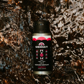 Интимный лубрикант на водной основе SIBIRSKIY с ароматом лесной малины - 100 мл.