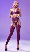 Сексуальный костюм из винила Grape Jam фото в интим магазине Love Boat