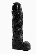 Черный реалистичный фаллоимитатор-гигант - 55 см. фото в интим магазине Love Boat