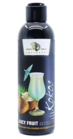Интимный гель на водной основе JUICY FRUIT с ароматом кокоса - 200 мл. фото в интим магазине Love Boat