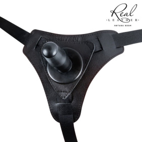 Женский кожаный пояс с коннектором - размер M фото в интим магазине Love Boat