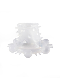 Стимулирующая насадка на пенис с несколькими видами рельефа