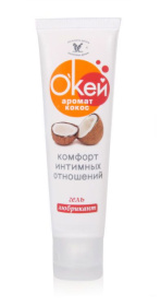 Гель-лубрикант  Окей  с ароматом кокоса - 50 гр. фото в интим магазине Love Boat