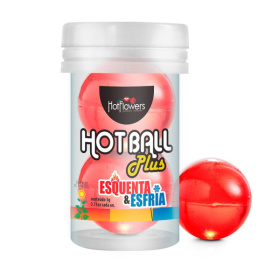 Лубрикант на масляной основе Hot Ball Plus с охлаждающе-разогревающим эффектом (2 шарика по 3 гр.) фото в интим магазине Love Boat