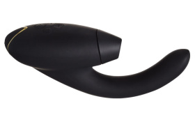 Чёрный стимулятор 2-в-1 для женщин Womanizer InsideOut