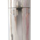 Серебристая вибропуля Erowoman-Eroman - 5,5 см.