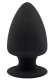 Черная анальная пробка PREMIUM SILICONE PLUG S - 9 см. 