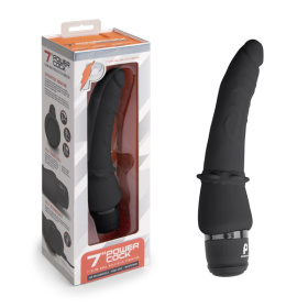 Черный анальный вибратор 7  Slim Anal Realistic Vibrator - 20 см. фото в интим магазине Love Boat