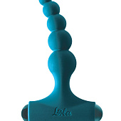 Бирюзовая анальная пробка с перезаряжаемой вибропулей Splendor 2.0 - 12,1 см.