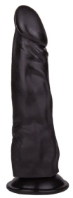 Чёрный фаллоимитатор на присоске - 17,5 см. фото в интим магазине Love Boat