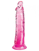 Розовый фаллоимитатор на присоске 8’’ Cock - 21,8 см. фото в интим магазине Love Boat