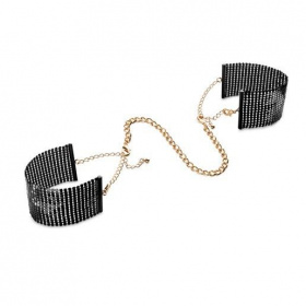 Чёрные дизайнерские наручники Desir Metallique Handcuffs Bijoux