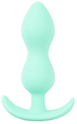 Аквамариновая анальная втулка Mini Butt Plug - 8,2 см. фото в интим магазине Love Boat