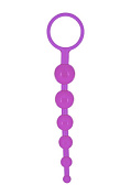 Фиолетовая анальная цепочка DRAGONZ TALE ANAL - 20 см. фото в интим магазине Love Boat
