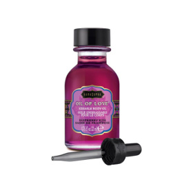Масло для ласк с ароматом малины Oil of Love Raspberry Kiss - 22 мл. фото в интим магазине Love Boat