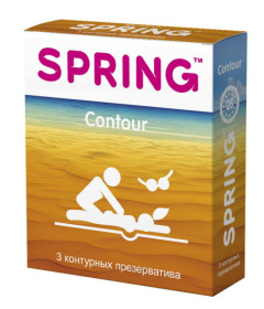 Контурные презервативы SPRING CONTOUR - 3 шт. фото в интим магазине Love Boat