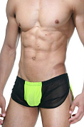 Мужские черно-лаймовые шорты фото в интим магазине Love Boat