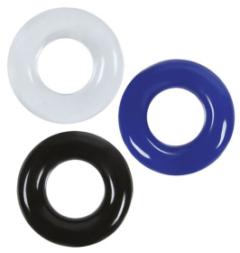 Набор из 3 эрекционных колец без рельефа фото в интим магазине Love Boat