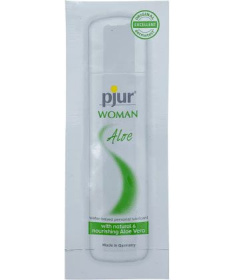 Лубрикант на водной основе pjur WOMAN Aloe - 2 мл. фото в интим магазине Love Boat