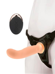 Женский вибрострапон со съемной насадкой и пультом ДУ фото в интим магазине Love Boat