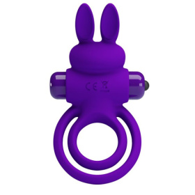 Фиолетовое эрекционное кольцо с вибростимуляцией клитора Vibrant Penis Ring III фото в интим магазине Love Boat
