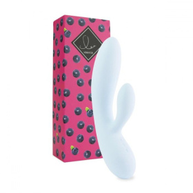 Нежно-голубой вибратор-кролик Lea Rabbit Vibrator - 20,2 см. фото в интим магазине Love Boat