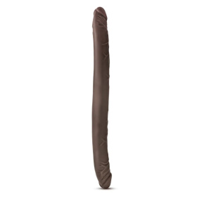 Коричневый двусторонний фаллоимитатор Chocolate 16-Inch Long Dildo - 41,5 см. фото в интим магазине Love Boat