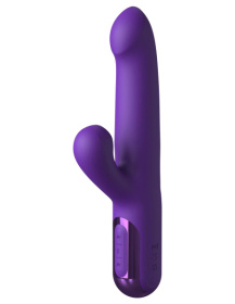 Фиолетовый вибратор-кролик Super Sonix Thruster - 22 см. фото в интим магазине Love Boat