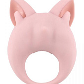 Нежно-розовое перезаряжаемое эрекционное кольцо Kitten Kiki