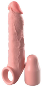 Телесная насадка-удлинитель 2 Inch Silicone X-tension with Strap - 20,3 см. фото в интим магазине Love Boat