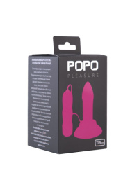 Розовая вибровтулка с выносным пультом управления вибрацией 	POPO Pleasure - 11,9 см. фото в интим магазине Love Boat