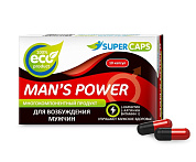 Возбуждающее средство Man’s power - 10 капсул (+1 в подарок) фото в интим магазине Love Boat