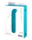 Бирюзовый перезаряжаемый вибратор Flamie - 18,5 см.
