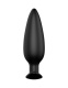 Черная анальная пробка №07 Self Penetrating Butt Plug - 12 см.