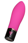 Розовый силиконовый мини-вибратор Lil Swirl - 10 см. фото в интим магазине Love Boat