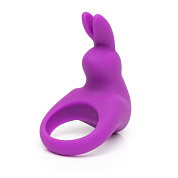 Фиолетовое эрекционное виброкольцо Happy Rabbit Rechargeable Rabbit Cock Ring фото в интим магазине Love Boat