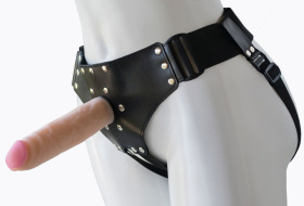 Женский мягкий пояс с насадкой Classic lux-ГЕРЦОГ - 18,2 см. фото в интим магазине Love Boat