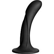 Черная изогнутая насадка Vac-U-Lock G-Spot - 16,5 см. фото в интим магазине Love Boat