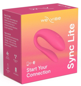 Розовый вибратор для пар We-Vibe Sync Lite