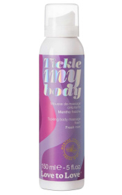Массажная хрустящая пенка Tickle My Body Fresh Mint с ароматом мяты - 150 мл. фото в интим магазине Love Boat